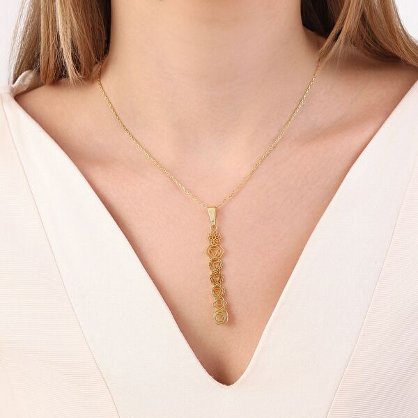 Flower Of Life NEXP1049Y-00 Gümüş Kolye