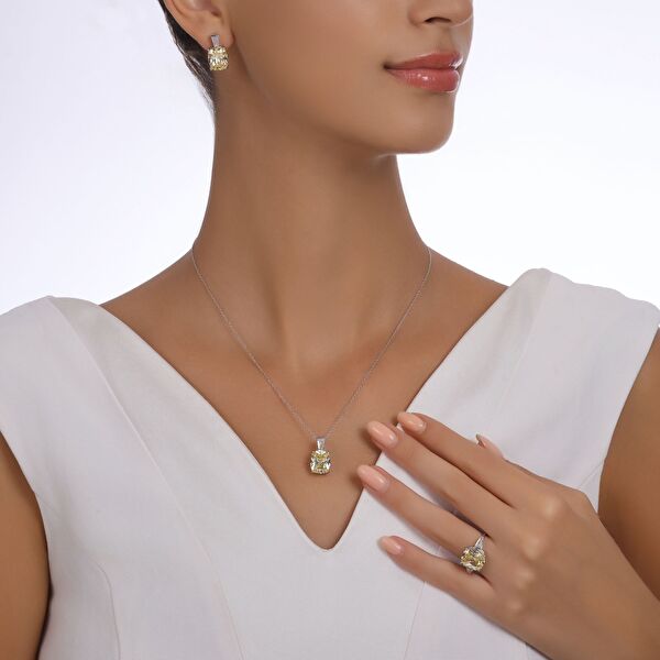 Baget SET89104P Gümüş Kolye