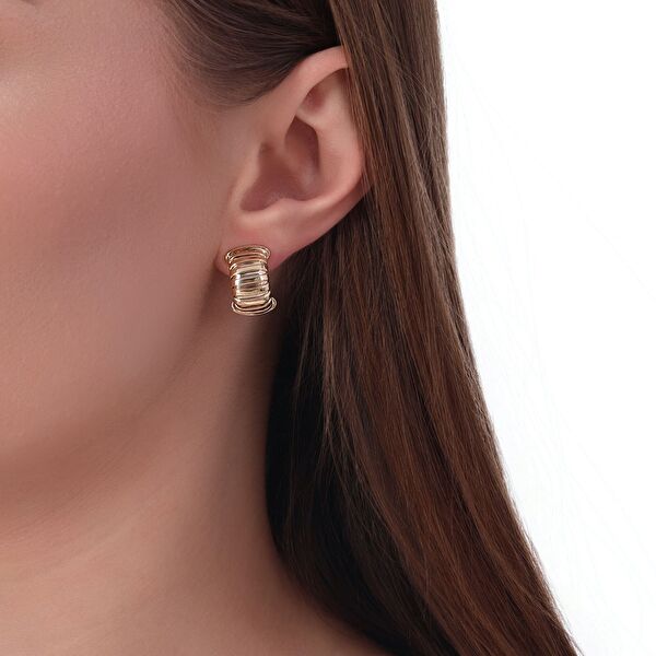 Tubogas Koleksiyonu Gümüş Küpe