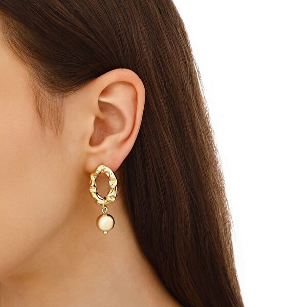 Sun Koleksiyonu Melt Gümüş Küpe