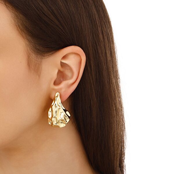 Sun Koleksiyonu Geo-Drop Gümüş Küpe