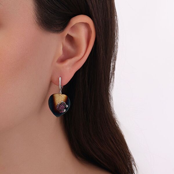 Global Warming GWHE0005R-CZ Gümüş Küpe