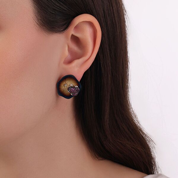 Global Warming GWHE0016R-CZ Gümüş Küpe