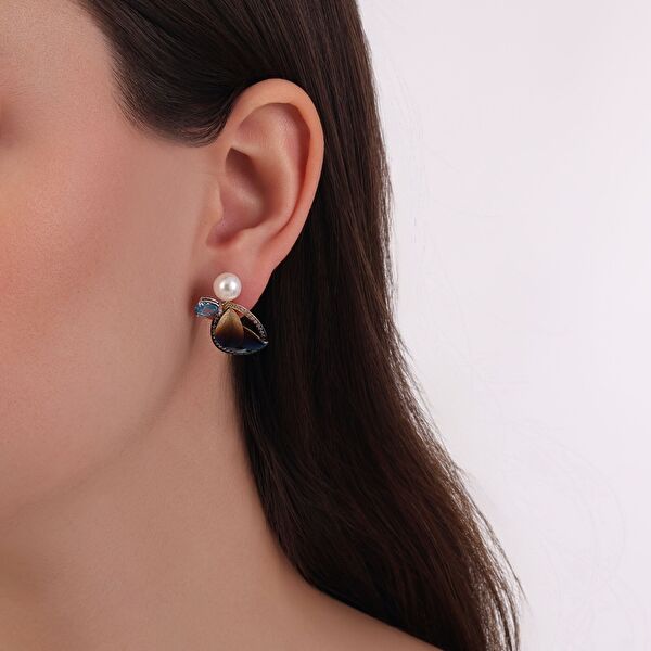 Global Warming GWHE0019W-CZ Gümüş Küpe