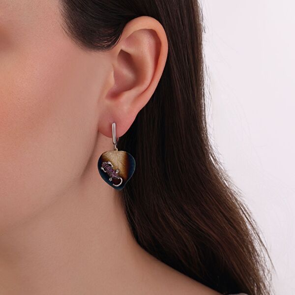 Global Warming GWHE0055R-CZ Gümüş Küpe