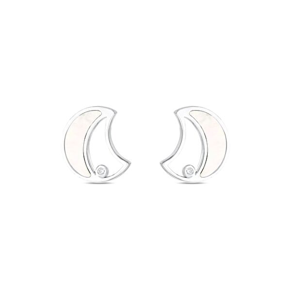 Lucky Gems Sedef Taşlı Gümüş Küpe