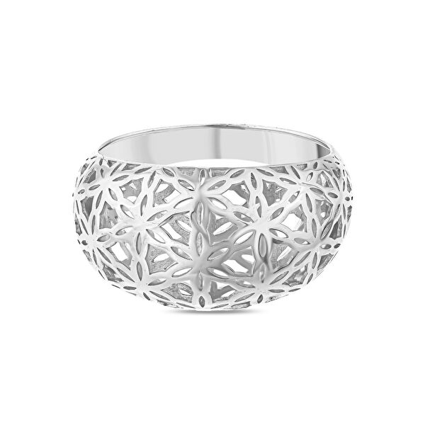 Flower Of Life NEXR1006W-00 Gümüş Yüzük