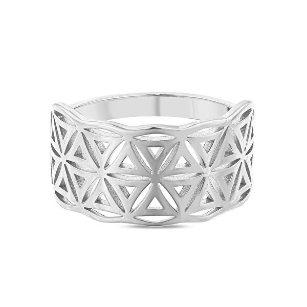 Flower Of Life NEXR1007W-00 Gümüş Yüzük