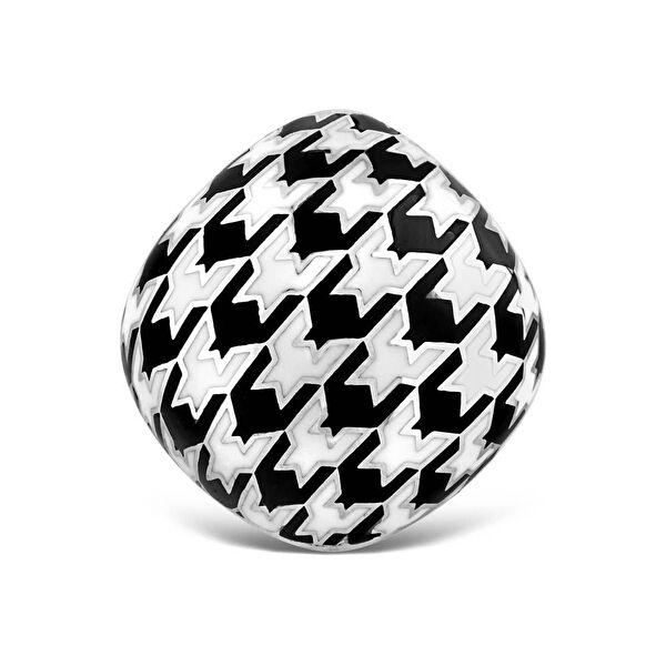 Pied De Poule PPHR0011-CZ Gümüş Yüzük