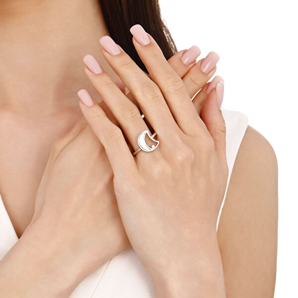 Lucky Gems Sedef Taşlı Gümüş Yüzük